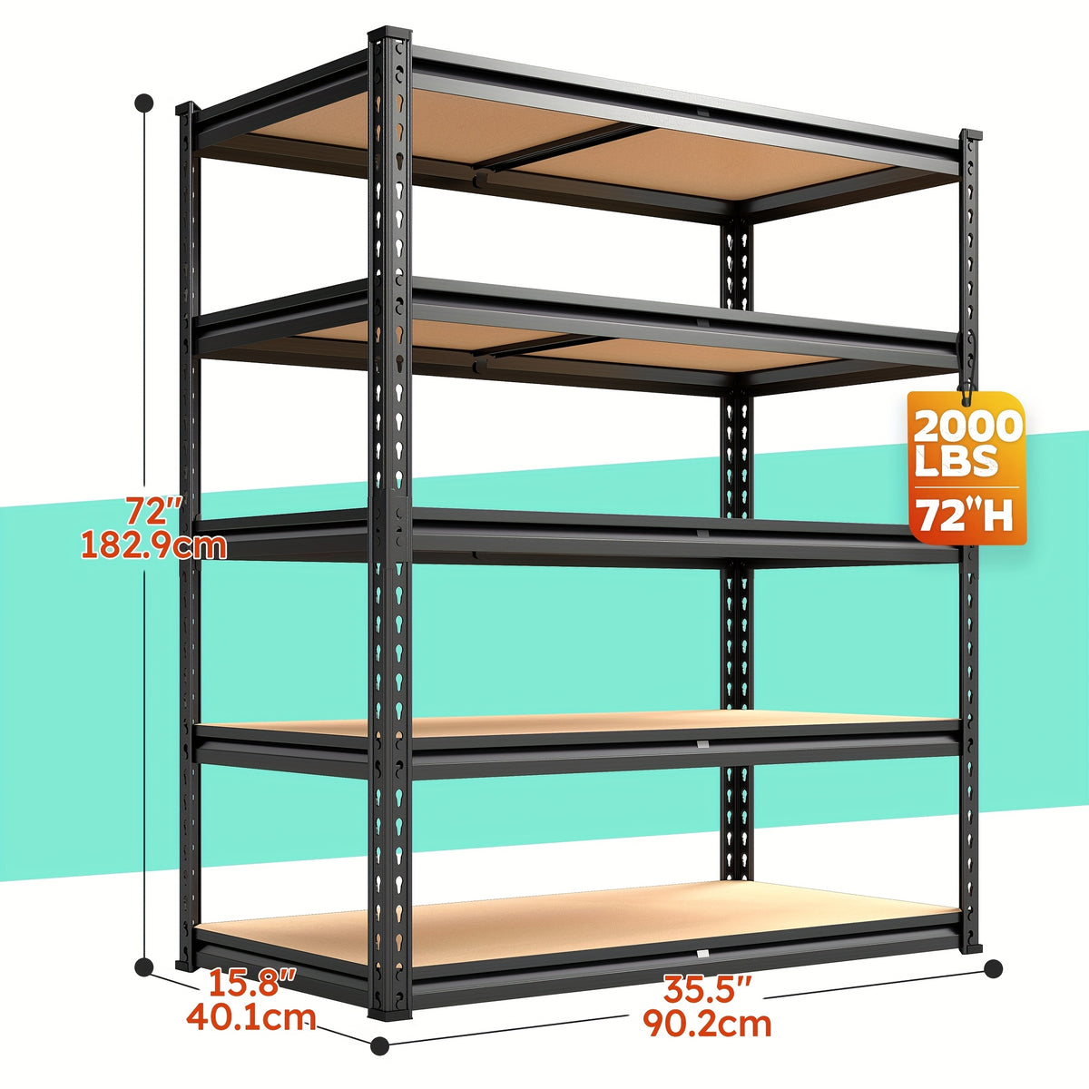 Double Mesh Shelf - Furniture Storage Shelf, Utility Shelves