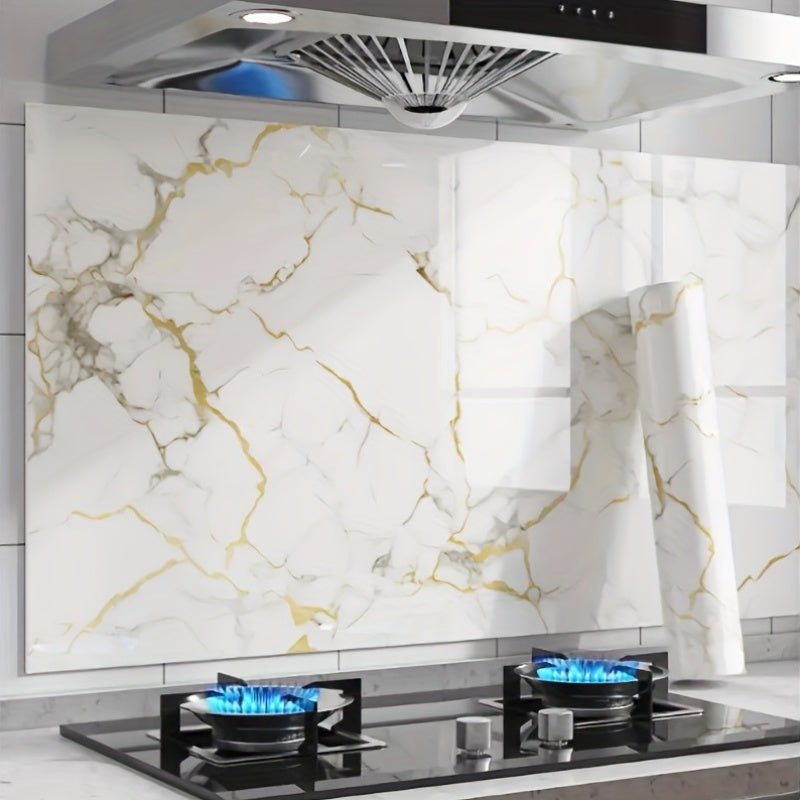 A Roll of Wall Stickers That Are Self-Adhesive And Feature a 3D Marble Design. These Peel-And-Stick Tile Decals Are Perfect for Concealing Unsightly Peeling Walls in Areas Like The Living Room, Kitchen Backsplash, Or Bathroom. They Are Made of Remov