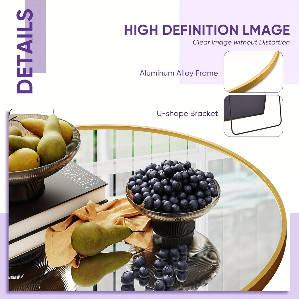 A Full-Length Mirror Measuring 59"X18", 64"X21", Or 68"X26" in an Arched Design, Suitable for Freestanding Use. This Full-Body Mirror with a Stand Is Perfect for Bedrooms, And It Can Also Be Mounted for Use in Living Rooms Or Cloakrooms