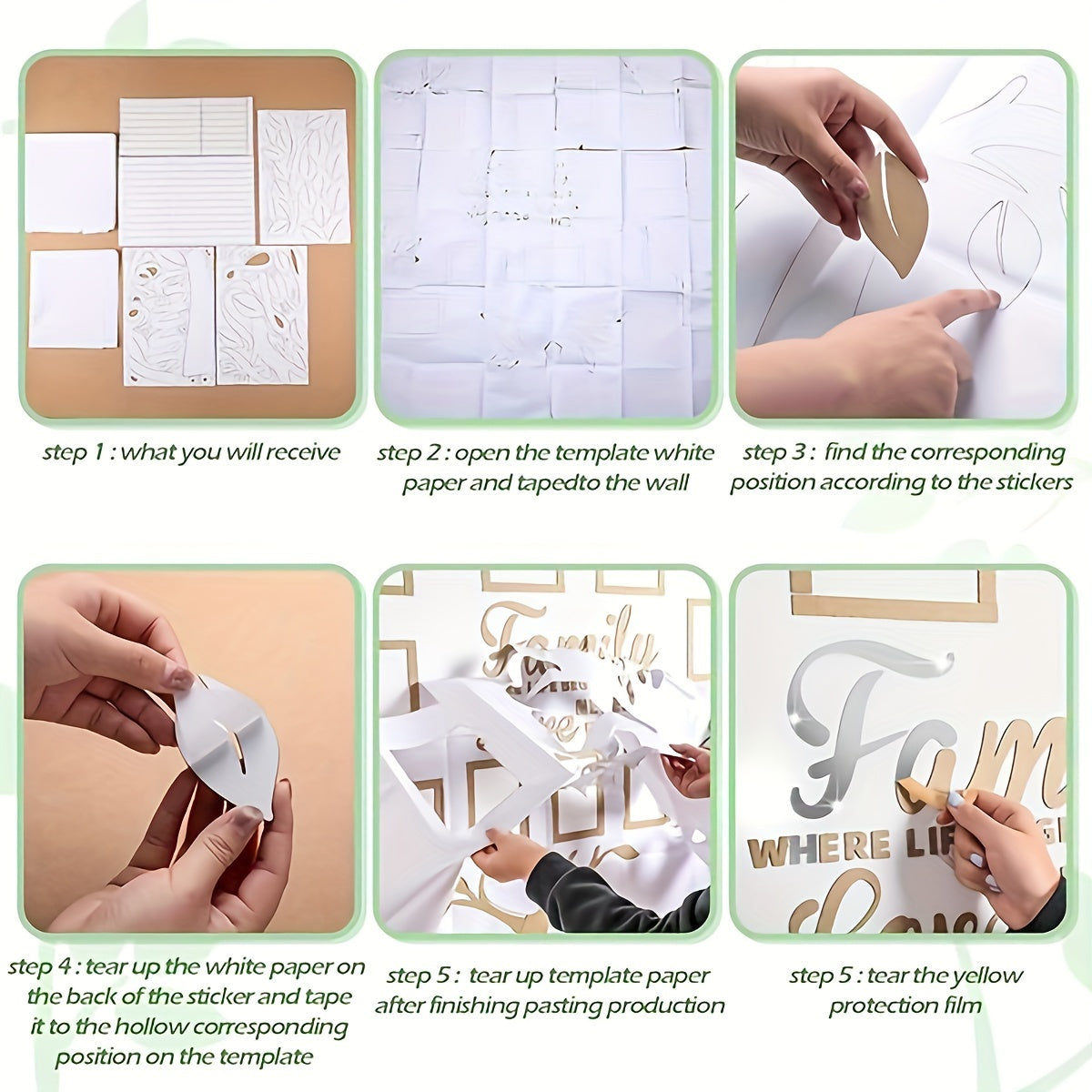 [Christmas Halloween] Set of 3D Acrylic Photo Frame Wall Decorations With Poster Templates - Self-Adhesive DIY Photo Collage Gallery for Family, Family Tree, Wedding, New Year, Christmas, Back to School, Anniversary for Halloween&Christmas