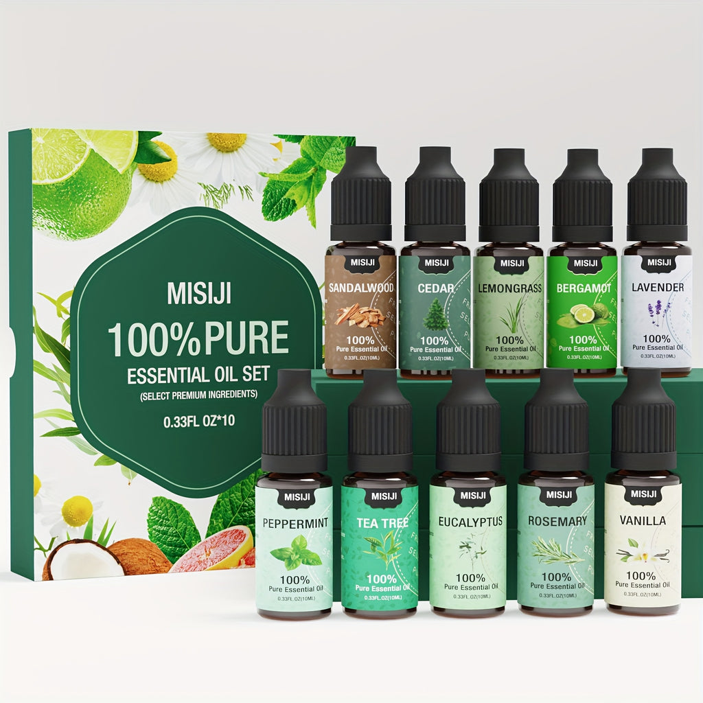 6/10/20pcs Essential Oils Set-Essential Oils for Diffuser for Home, Air Freshening Diffuser Oils Scents For, Laundry, Candle, Humidifiers 6/10/20 × 0.34oz. Ideal Valentines Day Gift for Women, Friends, Lover