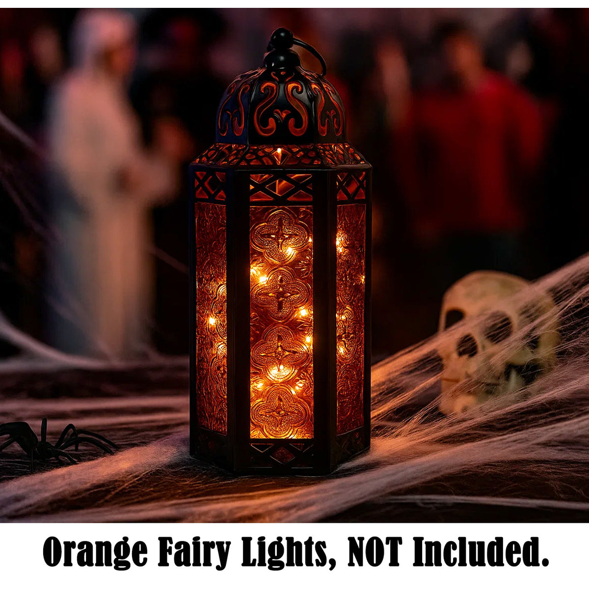 Decorative Moroccan Candle Lantern Holder, Medium, 10.5" Tall