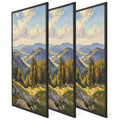 12x18 Picture Frame Set of 3 in Black, Lightweight Plastic Slide-In Poster Frames with Protective Covers for Horizontal or Vertical Gallery Wall Displays