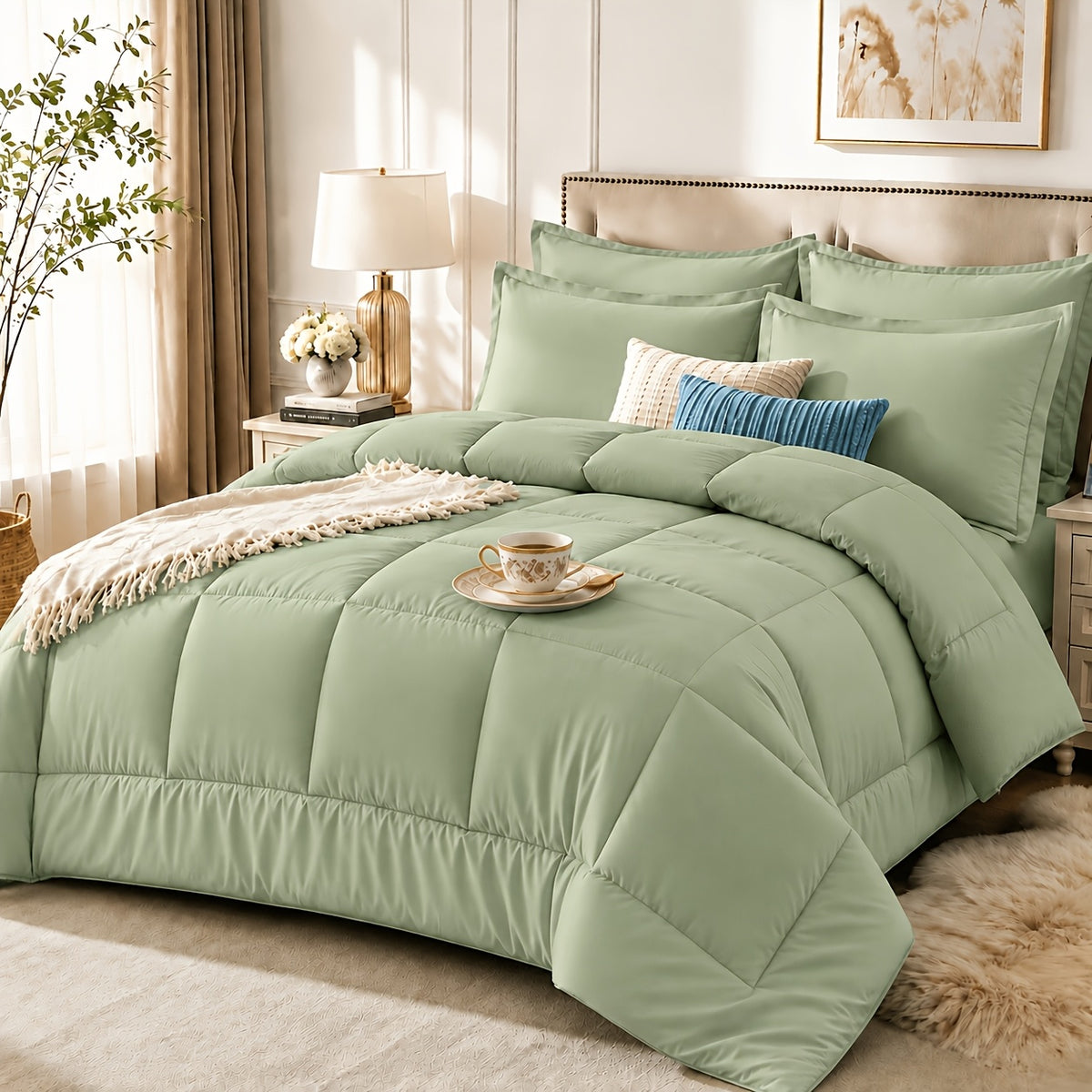 2/3pcs Summer Comforter-Double-Sided Tech Fabric, Large & Extra-Large Bed Bedding Sets, Lightweight Comforter-Soft Breathable For Hot Sleepers&Night Sweats-Elegant Bedroom For Couples & Solo Users, 1Comforter, 1/2Pillowcase, Random Color