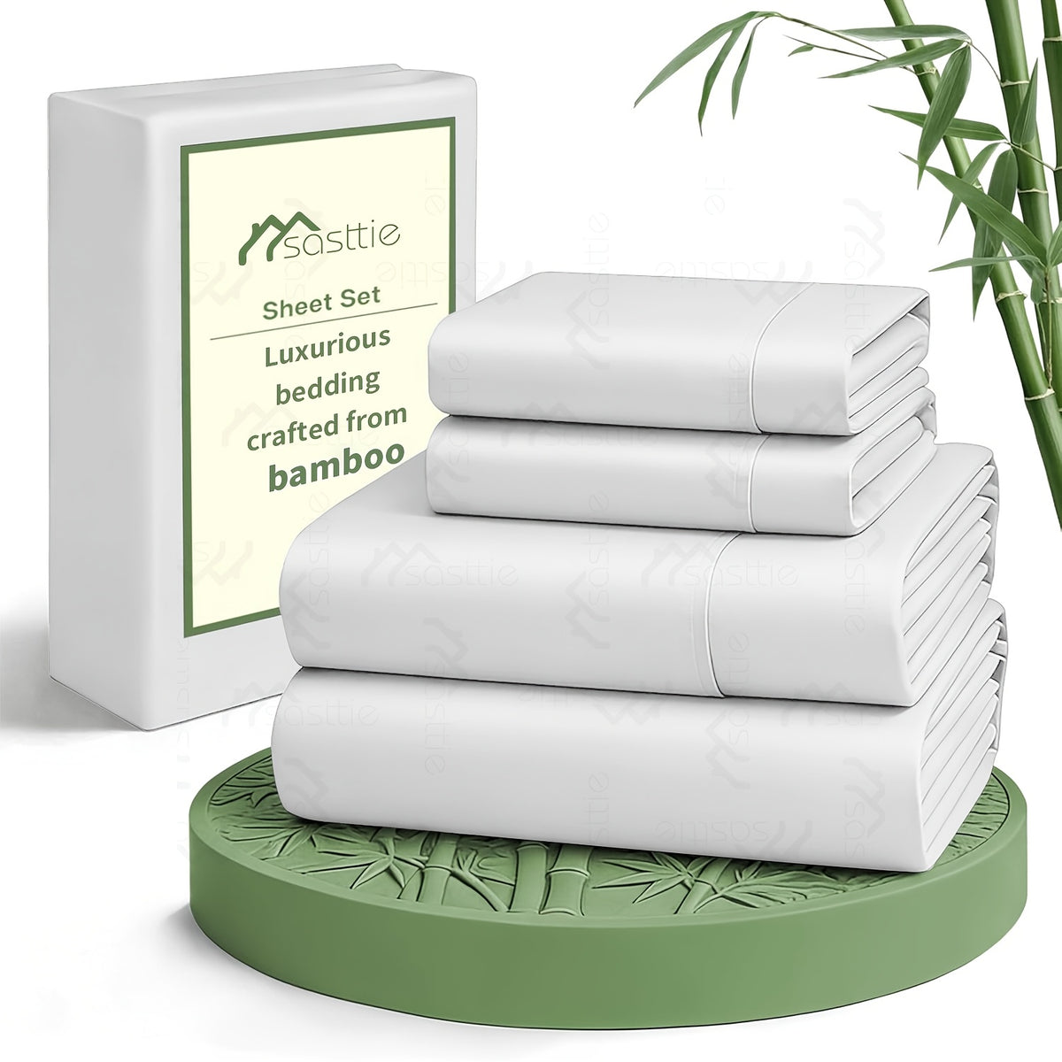 17-Inch Deep Pocket Cooling Sheet Set, 6-Piece Soft Twill Bedding with Double Stitching in 13 Colors for Twin, Full, Queen and King Bedroom Refreshes