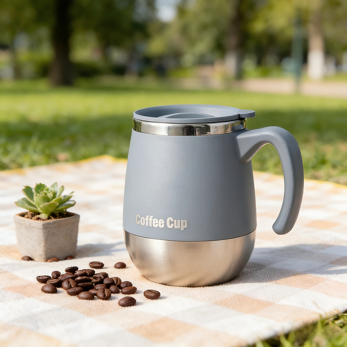 16.91oz Stainless Steel Insulated Coffee Mug with Lid, Double-walled Vacuum Insulated, Suitable for Hot And Cold Drinks, Ideal for Home, Outdoor, Camping, Birthdays, Holidays, Thanksgiving, Christmas, And Halloween Gifts.