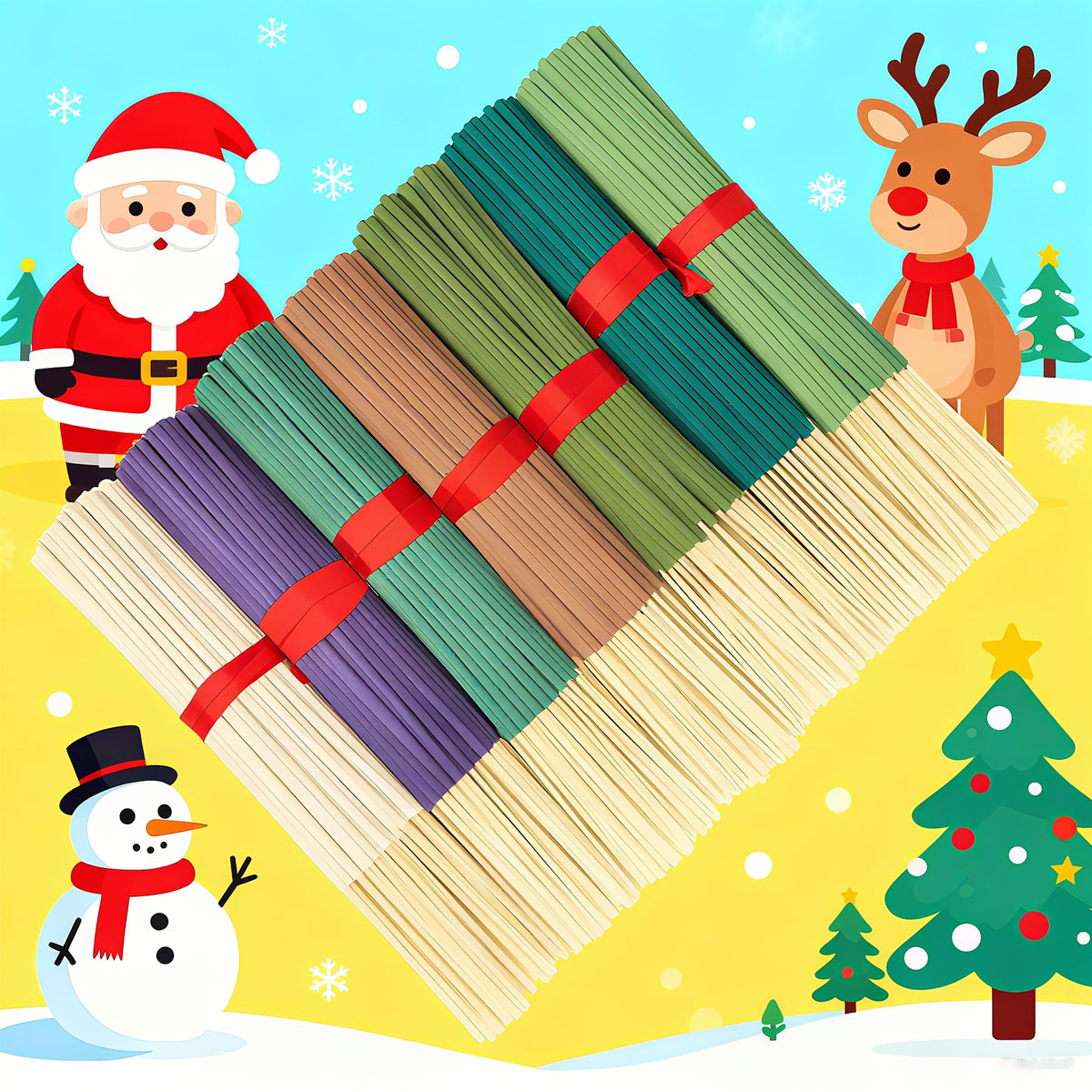 The 7pcs Forest Series Combination Incense Sticks Feature Soaking Aromas Of Vanilla, Eucalyptus, Frankincense, Sandalwood, Citronella, Sage, And Peppermint Essential Oils. They Boast Novel Colors, Unique Scents, And Long-lasting Fragrance