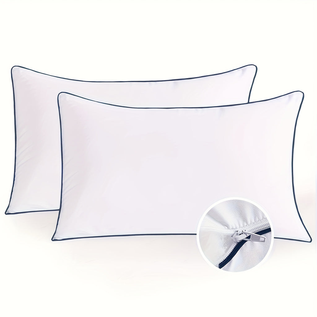 2/4pcs, Firm Supportive Sleep Pillow, Hotel-Grade Cool-to-the-Touch Feel, Filled with Premium Soft Fiber, Suitable for Back, Stomach, Or Side Sleeping Positions, Ideal Sleep Solution, Valentine's Day Gift, Presidents' Day