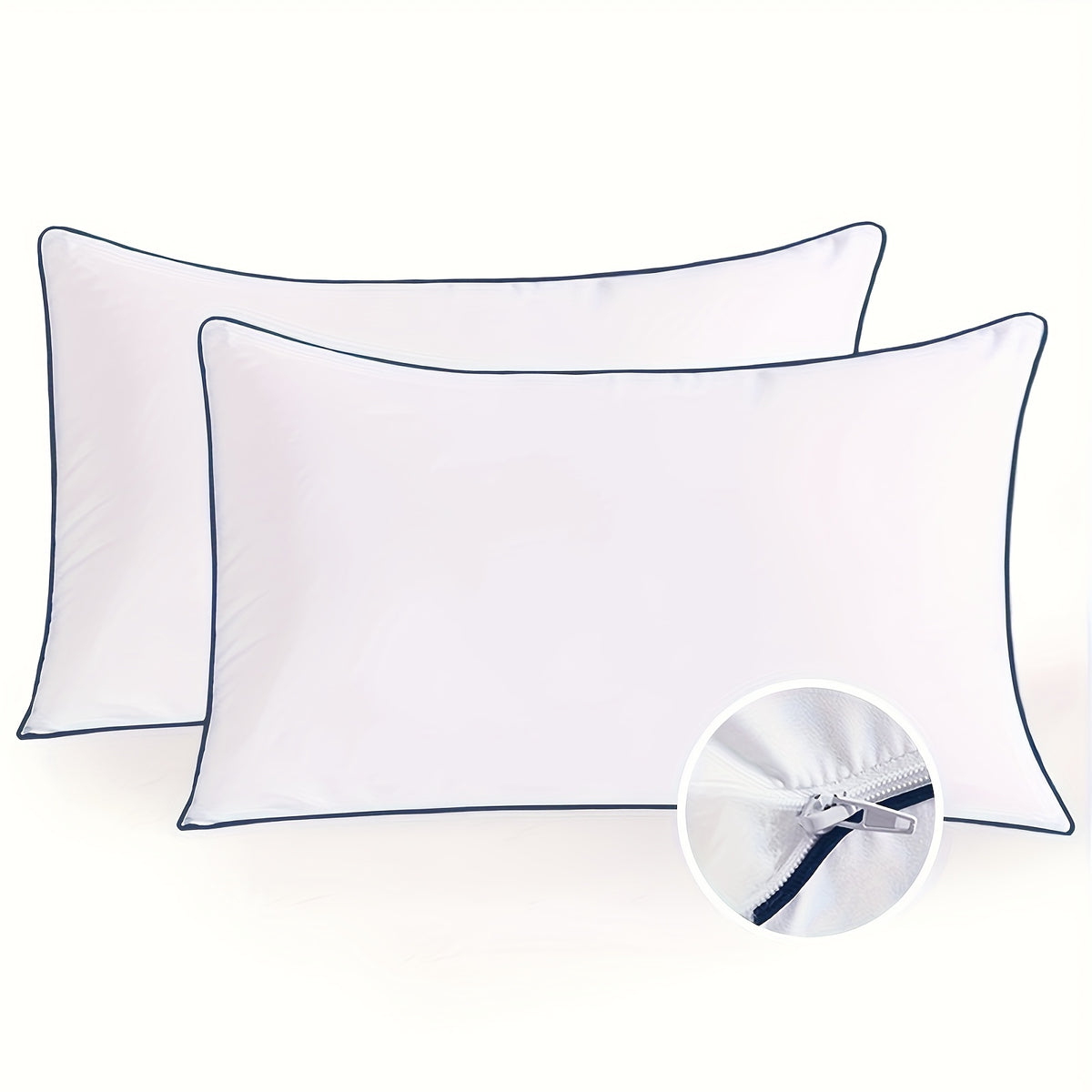 2/4pcs, Firm Supportive Sleep Pillow, Hotel-Grade Cool-to-the-Touch Feel, Filled with Premium Soft Fiber, Suitable for Back, Stomach, Or Side Sleeping Positions, Ideal Sleep Solution, Valentine's Day Gift, Presidents' Day