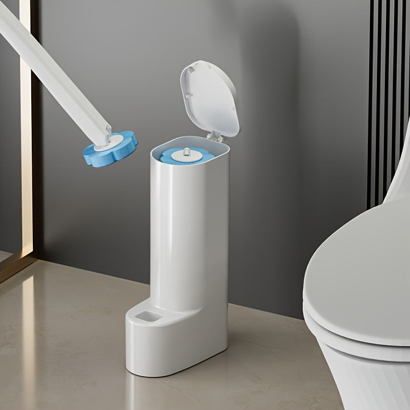 7pcs Set/19pcs Set Disposable Bathroom Toilet Cleaning Brush Set, with Stand And Replacement Head, Beautiful Design, Easy to Install, Fixed Position, Enjoy A Convenient And Efficient Cleaning Experience