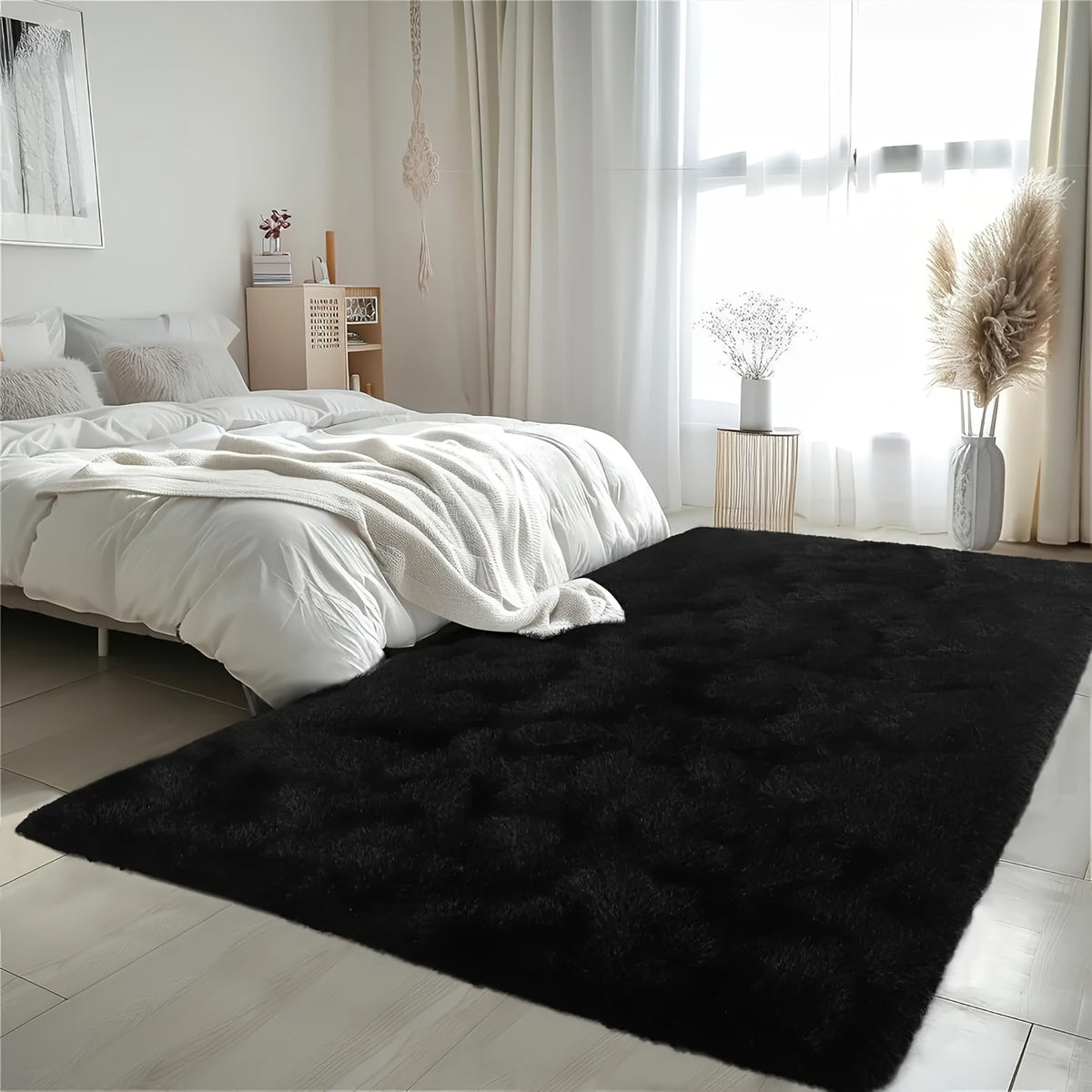 1pc Of Ultra Soft And Thick Fluffy Living Room Carpet, Non Slip, Soft, Comfortable, Fashionable, High-end, Available In Various Sizes And Colors. The Carpet Can Be Used for Bedroom, Dining Room, Living Room, And Office Decoration, Home Decoration