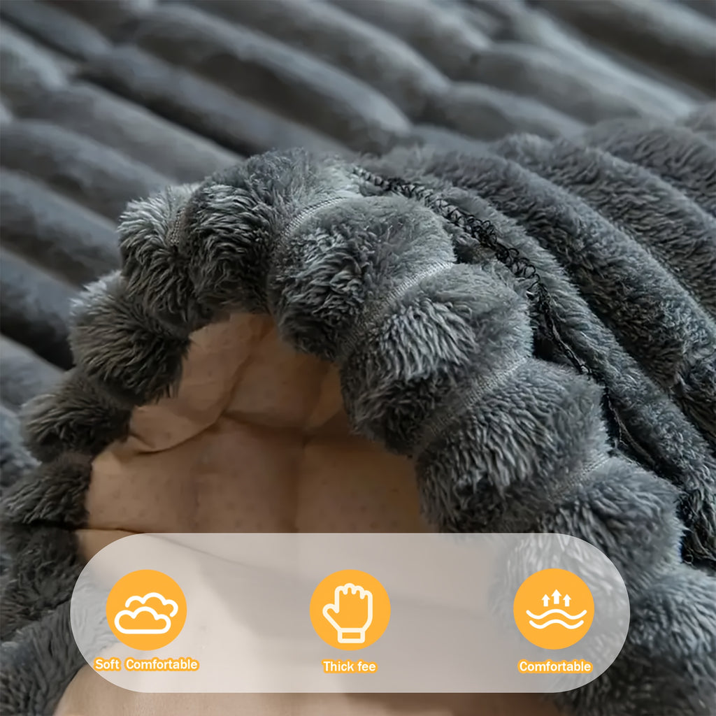 1pc Modern Corduroy Soft Couch Cover Washable, Non Slip Durable Plush Sofa Covers for 2/3/4 Cushion Couch Sofa L Sharped Sofa Slipcover, Thickened Cozy Furniture Protector Bedside Mat, Warm Sitting Pad for Any Seasons, Christmas Home Decor