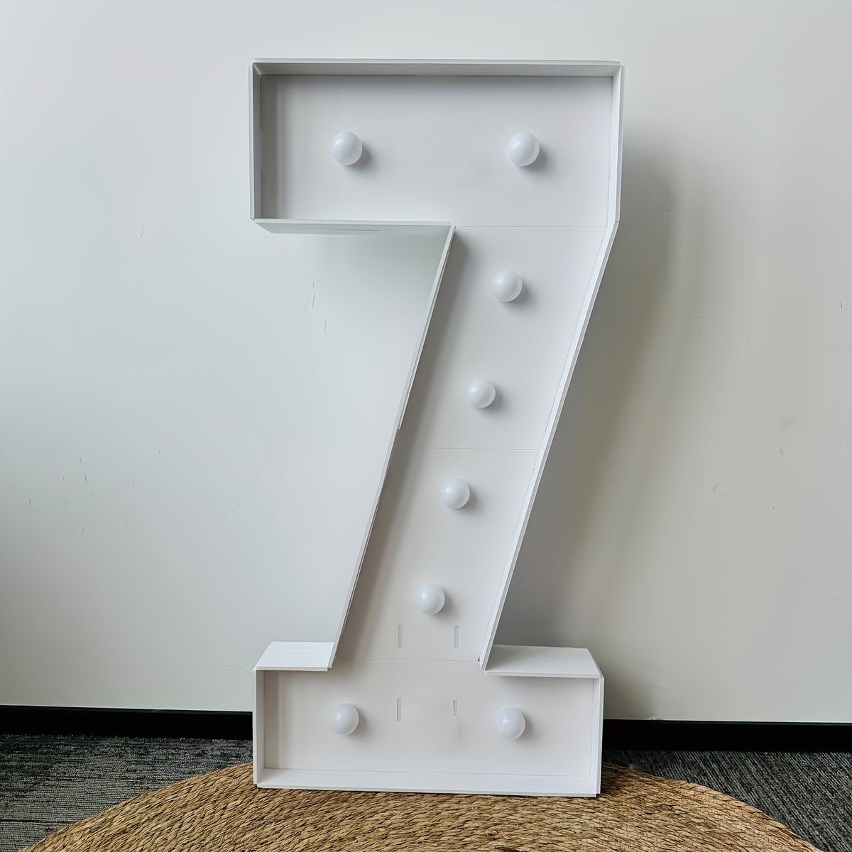 Warm White 3Ft/91.5Cm/36Inch Party Numbers - Birthday, Anniversary, Wedding Decorations, 3D KT Board 3Ft Tall Glowing Sign with Easy Snap Assembly (Battery Not Included)