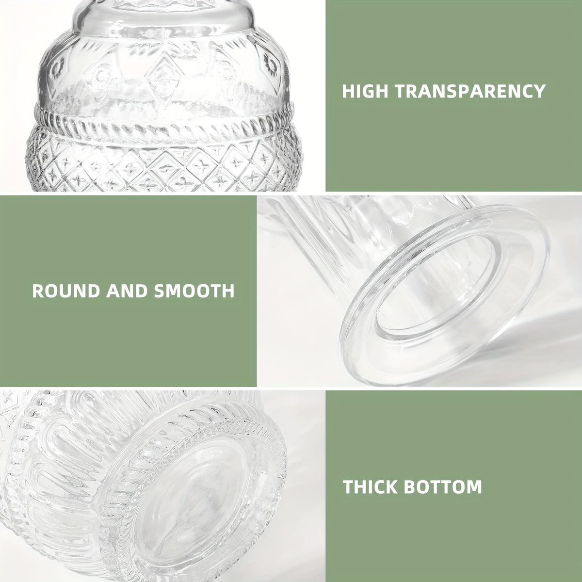 WHONLINE 9/30pcs Glass Bud Vases In Bulk, Small Vases for Centerpieces, Flower Vases for Flowers In Bulk for Rustic Wedding, Home Table Decorations, Multiple Sizes, for Halloween And Christmas