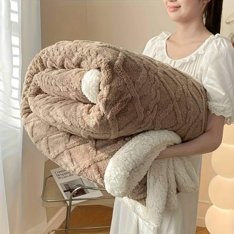 Double-Sided Taffeta Blanket Perfect for All Seasons, Soft Against The Skin And Gentle on The Skin, Ideal As A Sleep Blanket Or for Use with Air Conditioning. Machine Washable, It Makes The Perfect Gift for Holidays Or Home Decor. Colors Are Random