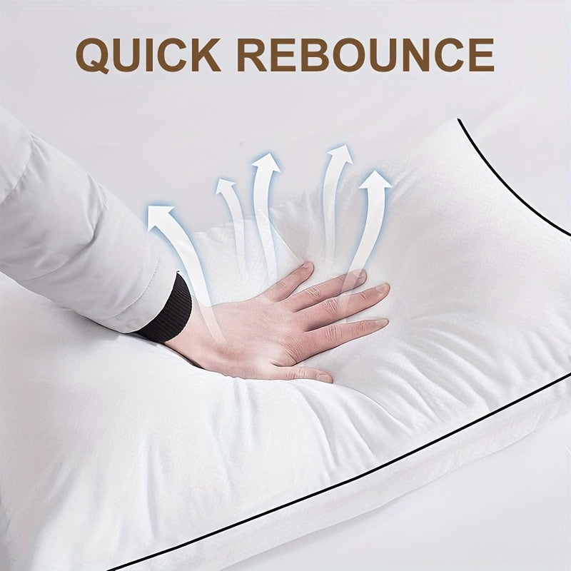 4/2pcs Soft Hotel Series Pillow, Sleep Pillow, Super Rebound, Standard Size Cooling Pillow, Suitable for Lying Down, Prone Or Side Lying, Super Soft Down Replacement for Microfiber Filled Pillows, Women'S Gift, Christmas Gift