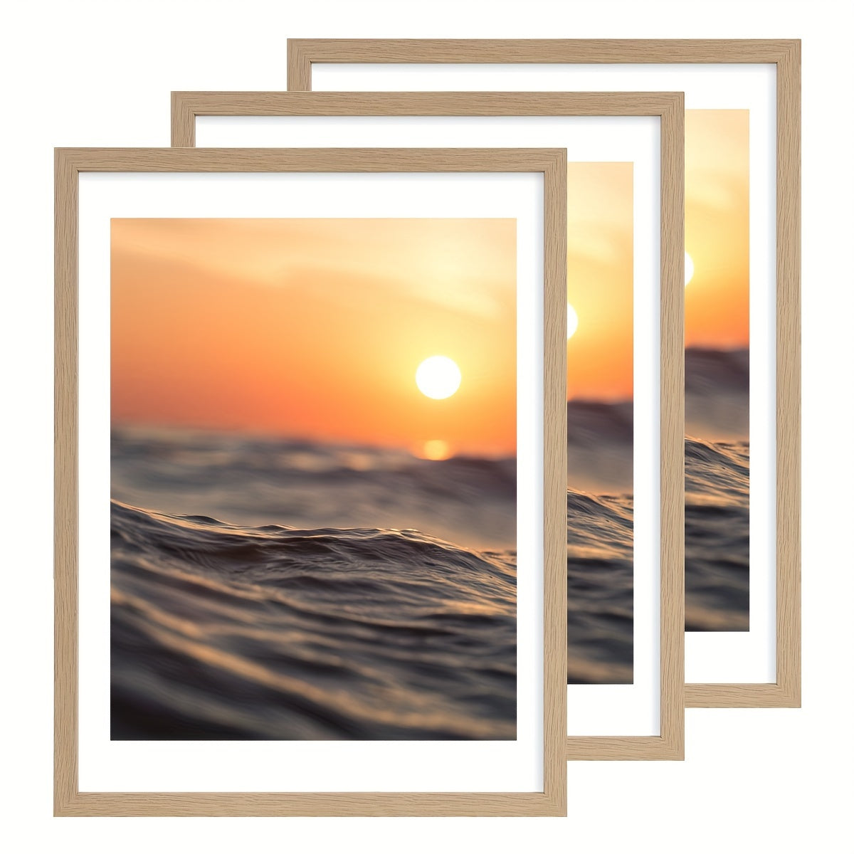 3pcs/Set of 12X16In Decorative Photo Frames in Various Colors, Suitable for Hanging in The Hallway Or on The Wall of The Living Room, Or As Gifts for Friends And Family, Photo Frames for Wall