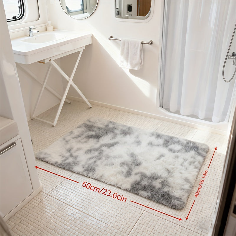 A Luxurious Square Tie-Dye Rug Made from Upgraded Soft Plush Fabric, Available in Various Colors. It Features a Non-Slip Backing, Is Absorbent And Durable, And Can Be Machine Washed, Making It Perfect for Living Rooms, Offices, Bedrooms, Home Decor