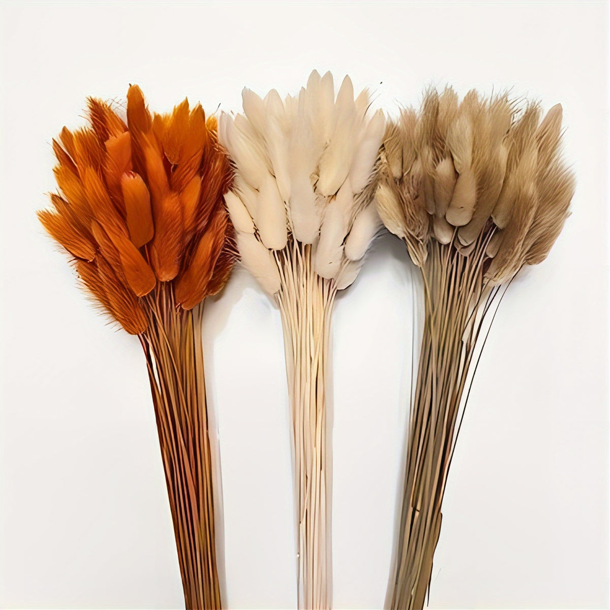 121pcs Boho Chic Artificial Pampas Grass & Rabbit Tail Bouquet - 17" Colorful Faux Floral Arransynthetic Gemstoneent for Home Decor, Ideal for Weddings & Holidays