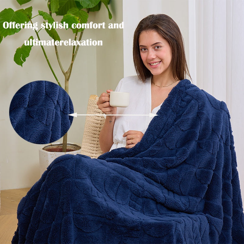 3D Geometric Patterns Blanket, Soft Cozy Fluffy Warm Hand Made Throw Blankets for Couch, Sofa, Chair, Bed, Camping, Picnic, Travel Lightweight Bed Blanket.