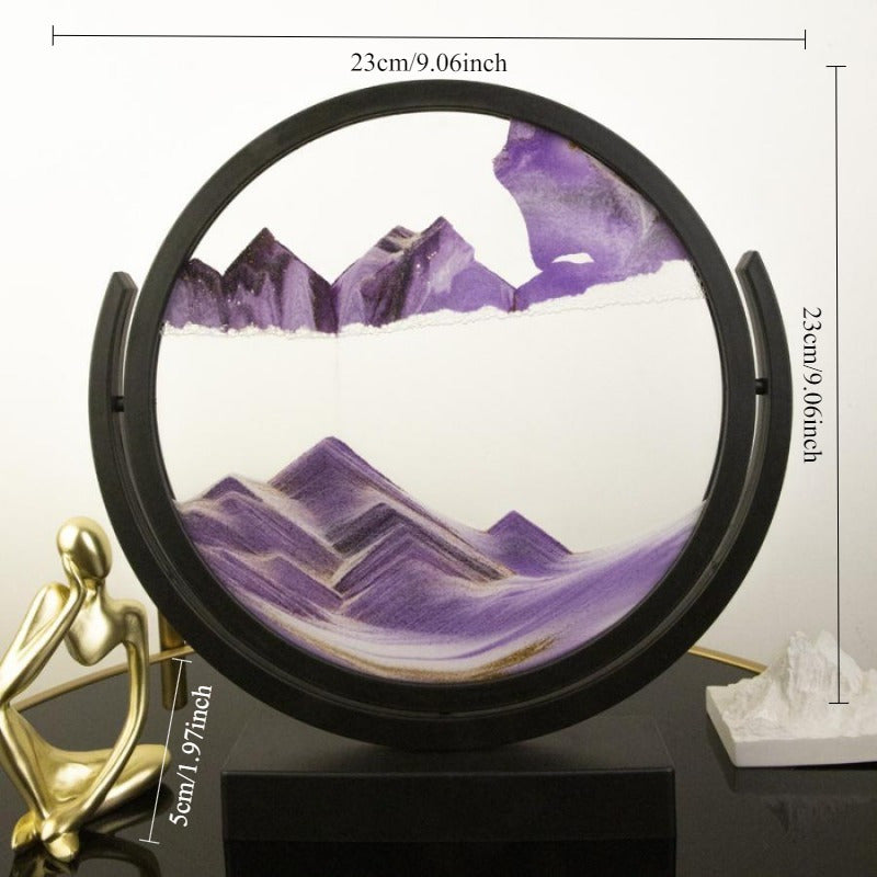 1pc Of Art Quicksand Painting Desktop Display, Plastic Material, Suitable for Indoor And Outdoor Use, No Electricity Required, Suitable for Various Room Types Of Decorative Sculpture, Desktop Art | Modern Decoration|Fashion Frame Design Christmas