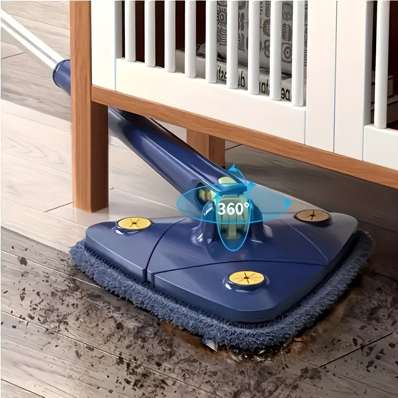 360° Rotating Mop - Hands-Free Wet/Dry Floor Cleaner with Long Handle, Multi-Surface Cleaning for Home, No Battery Required