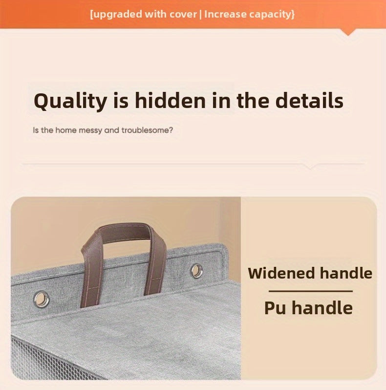 Wall Mounted Laundry Hamper with Lid, Foldable Gray Oxford Cloth Basket for Space Saving Clothes and Toy Storage in Bedrooms, Bathrooms and Living Rooms