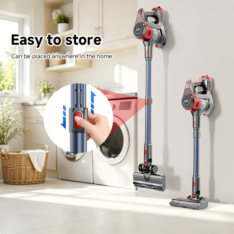 45-70Kpa Powerful Vacuum Cleaner Kits (Corded / Cordless) & Motor Only Option Available, Stick Vacuum with 45min Runtime, Anti-Tangle Vacuum Cleaners, 50.72oz Dust Cup, Rechargeable Corded and Wireless Vacuum for Hardwood Floor Carpet Pet Hair