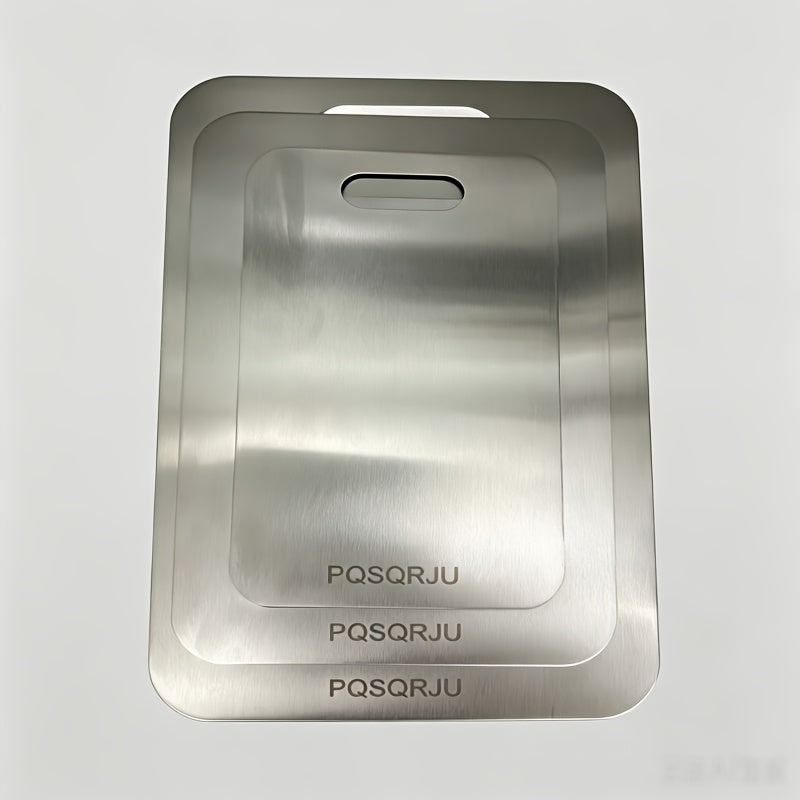 3pcs Titanium Cutting Boards 2026 New Upgrade - Heavy-Duty, Rust-Resistant, BPA-Free, Easy To Clean, Space-Saving, Rounded Edges, Hook Handles - Durable Kitchen Prep Boards For Meat, Vegetables, And Fruits - Perfect For Home, Outdoor BBQ, And Gifts