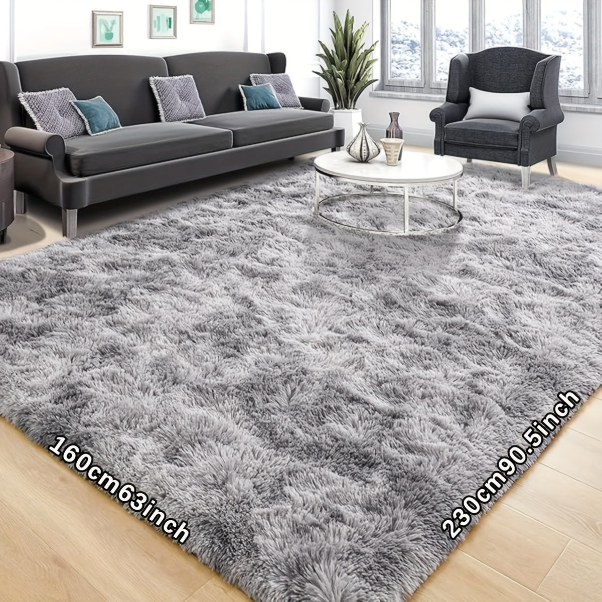 1 Ultra Soft Plush Tie Dye Rug - Thick, Fluffy And Durable Living Room, Bedroom Area Rug - Easy Care, Portable, Perfect For Sofas, Coffee Tables And Home Decor - Christmas, Halloween, Thanksgiving, Black Friday Gift