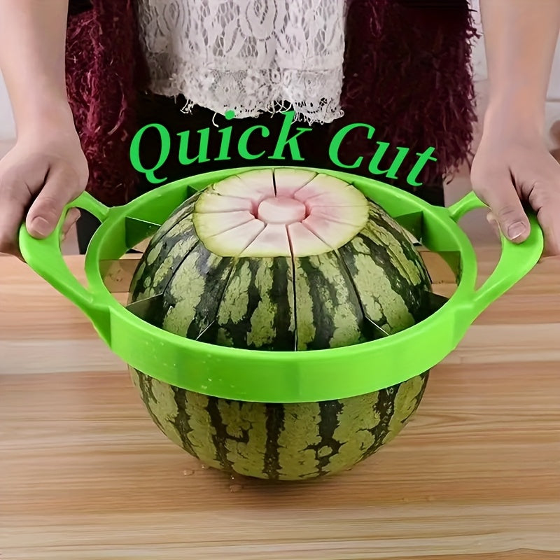 1pc Watermelon Slicer, Creative Watermelon Cutter, Stainless Steel Watermelon Divider, Reusable Watermelon Slicer, Fruit Divider - Kitchen Creative Gadgets, Kitchen Supplies, Kitchen Supplies Accessories