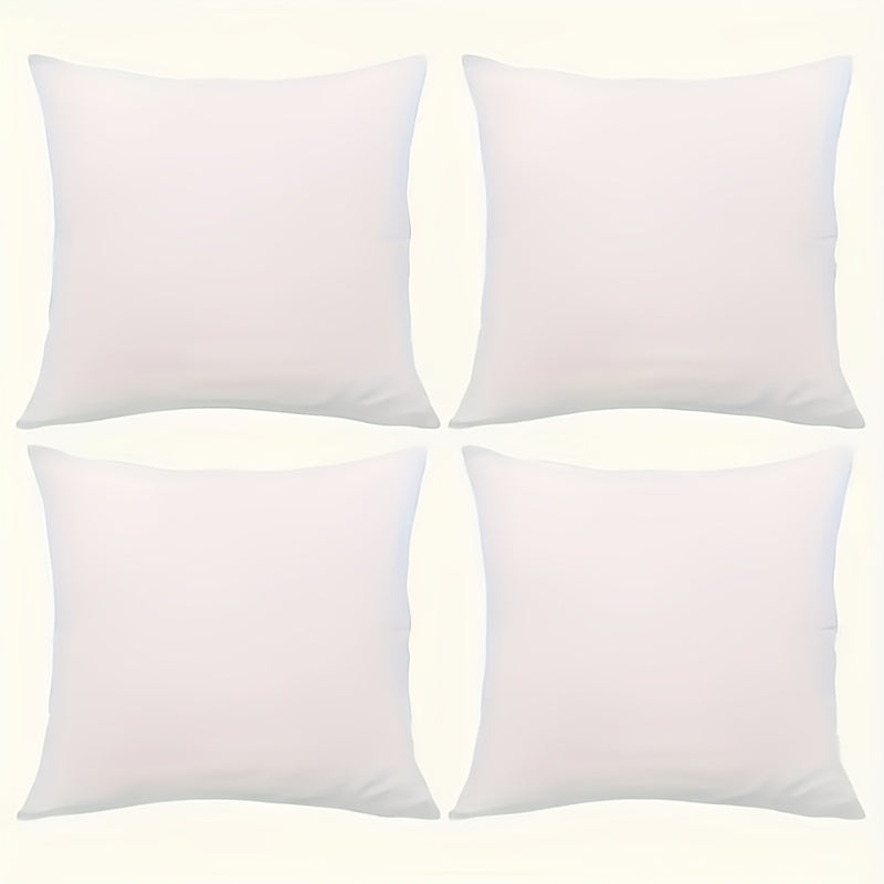White Square Pillow Inserts with Soft Fiber Filling, Washable Decorative Cushion Cores in 14, 18, 20 and 22 Inch Options for Sofa and Bed Styling