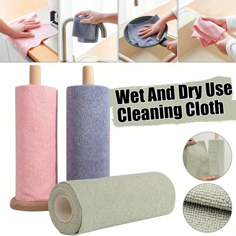 30 Reusable Microfiber Towels, Hand-torn Cleaning Towels, Disposable Napkins, Household Kitchen Towel Rolls, Dish Cloth Replacements, General Purpose Absorbent Kitchen Cloths, Kitchen Supplies, Cleaning Tools, Local Warehouse Shipping.Festival Gift.