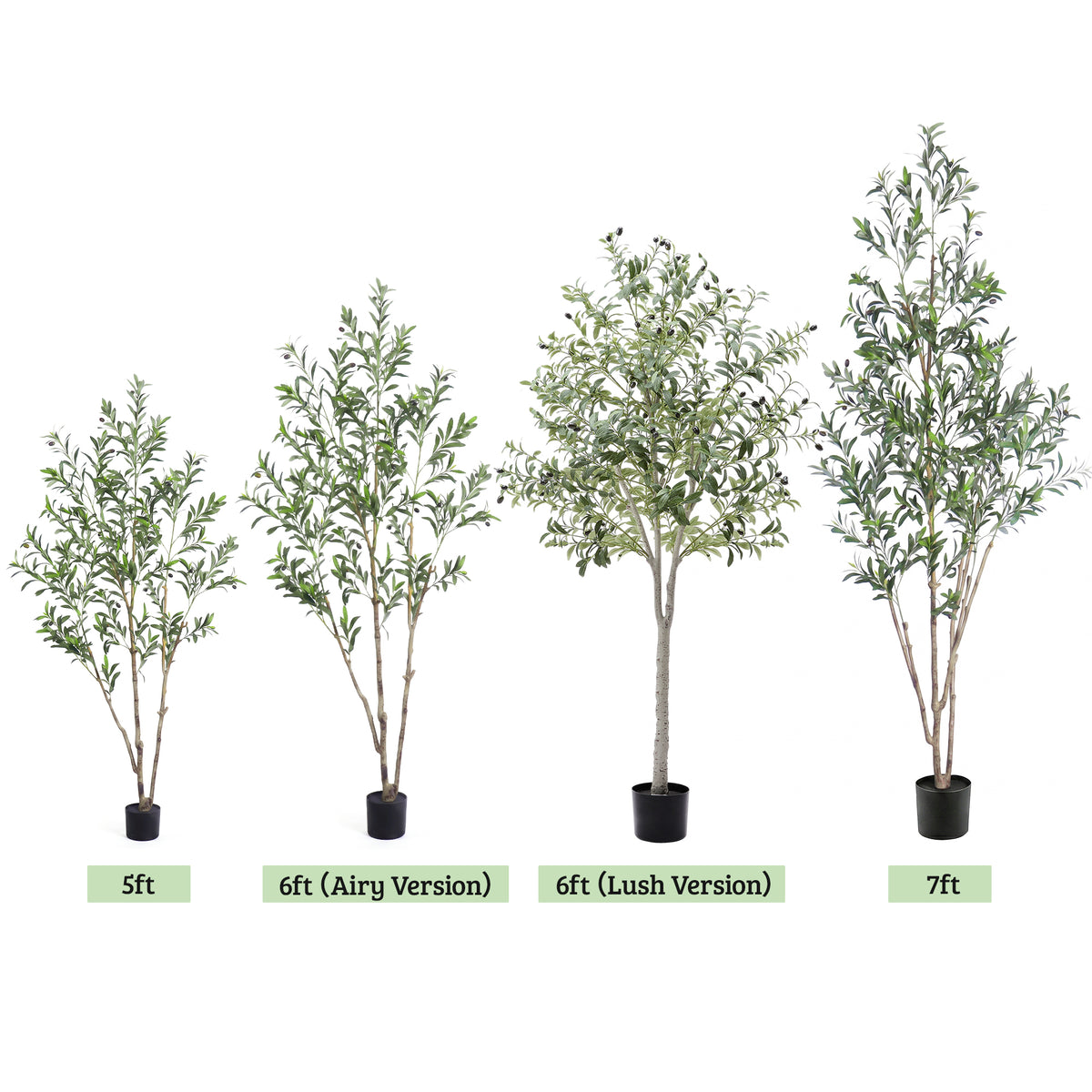 6ft Artificial Olive Tree Thicken Trunk Indoor Tall Faux Plants Fake Tree for Home Living Room Kitchen Decor House Spring Summer Decoration