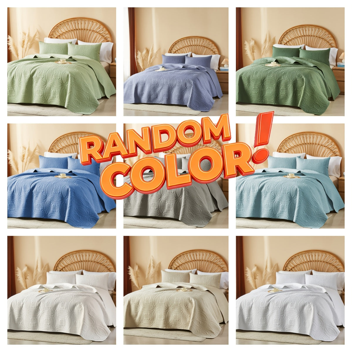 2/3pcs Cooling & Refreshing Summer Quilt Set - Multiple Colors Plus Random Color Available - Lightweight Breathable Microfiber Bedspread - Modern Coin Pattern Coverlet All Season - Holiday Gifts For Family Friends (1 Quilt, 1/2 Pillow Shams)