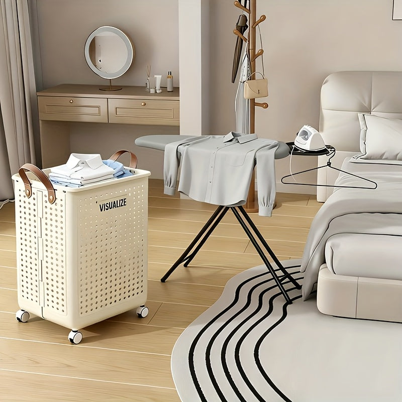Foldable Laundry Hamper with Wheels - Multi-Size Dirty Clothes Basket for Laundry, Ironing, And Storage - Versatile Organizer for Dorms, Bathrooms, Bedrooms, Rvs, And Homes - Practical And Decorative Gift for Any Occasion