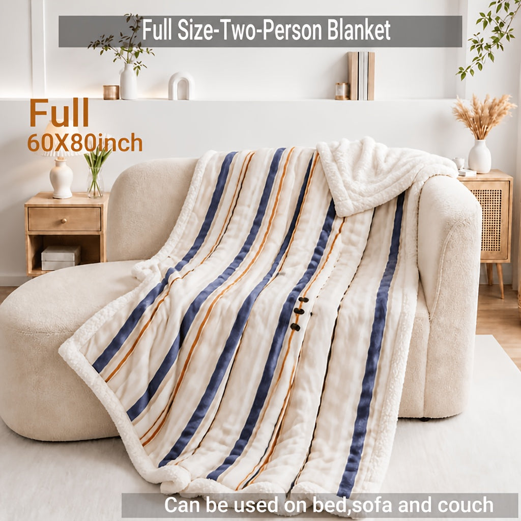 Heavyweight Bed Blanket, High Quality Luxury Fall Blankets, Machine Washable King Size Blanket, Gravity Blanket For Sofa Cover, Blanket For Sofa, Dormitory And Bedroom Cozy Bedding, Fall Room And Bedroom Decor, Halloween Gifts