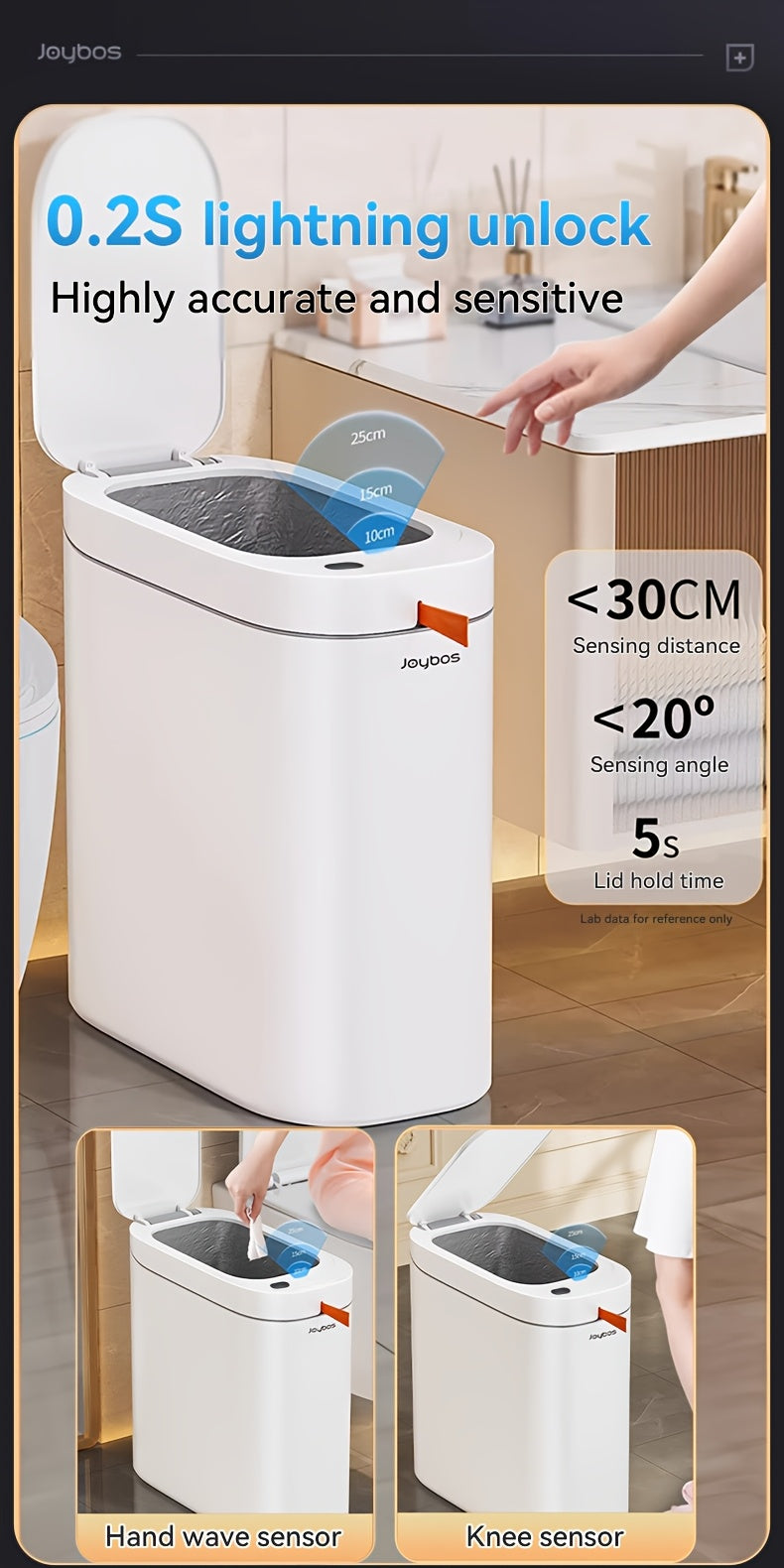 1pc/2pcs/3pcs Self-Emptying Trash Can with Drawstring Bags, Hands-Free Pull-Out Design, 3.8-Gallon Capacity – Ideal for Home, Bathroom, Kitchen, Bedroom & Dorm Room Decor and Accessories