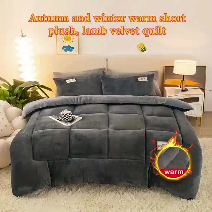 Sheep Blanket Single Bed Size Extra Thick Plush Flannel Blanket for Sofa and Bed, Microfiber Lightweight Reversible Soft Cozy Warm Luxury Bed Blanket