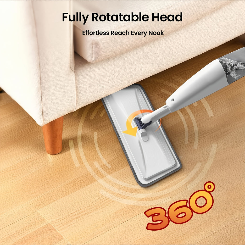This Multifunctional Microfiber Spray Mop Comes with Replaceable Mop Pads, Making It Ideal for Both Wet And Dry Cleaning on Hardwood, Laminate, Tile, And Ceramic Surfaces. It'S Perfect for Use in Kitchens, Bathrooms, And Living Rooms