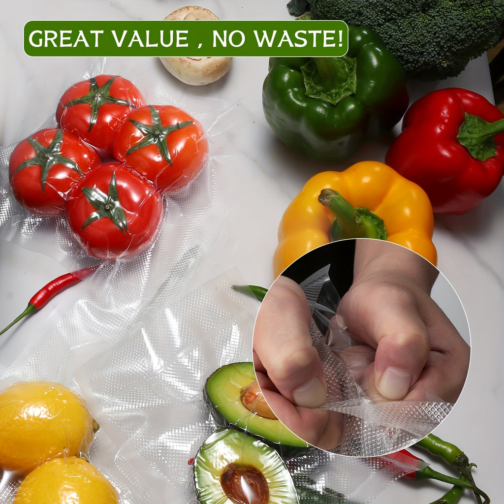 6 Count Food Vacuum Sealer Bags Multipack Self-Cut, 3 Rolls 11"X 20'+ 3 Rolls 8"X 20' | 6 Pack, Thick Embossed Roll Bags for Dry/Moist Airtight Food Storage, Meal Prep And Sous Vide, Commercial Grade Heavy Duty Seal Food Vac Bags