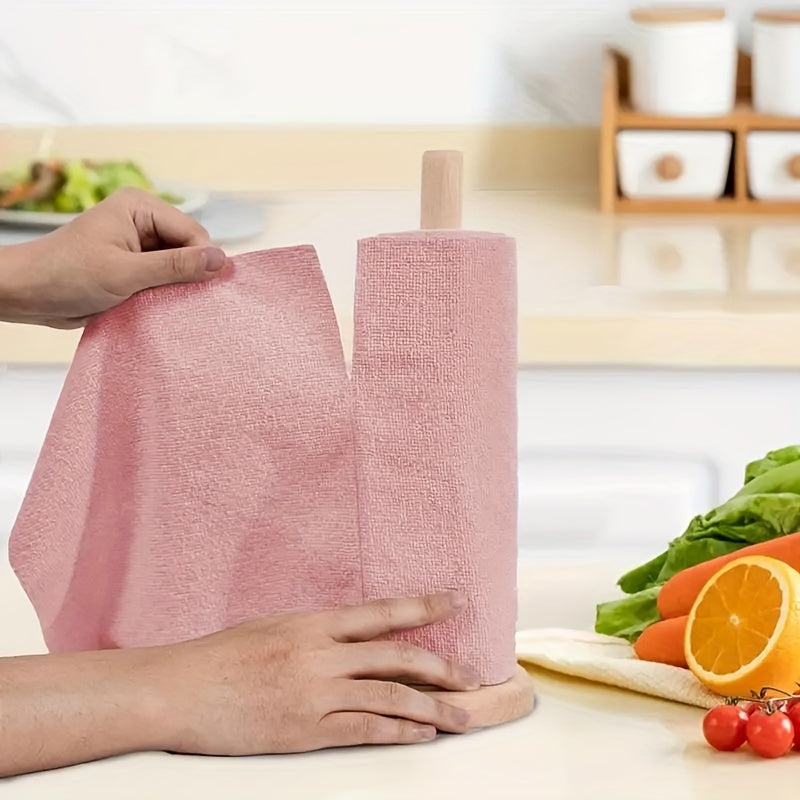 30 Reusable Microfiber Towels, Hand-torn Cleaning Towels, Disposable Napkins, Household Kitchen Towel Rolls, Dish Cloth Replacements, General Purpose Absorbent Kitchen Cloths, Kitchen Supplies, Cleaning Tools, Local Warehouse Shipping.Festival Gift.