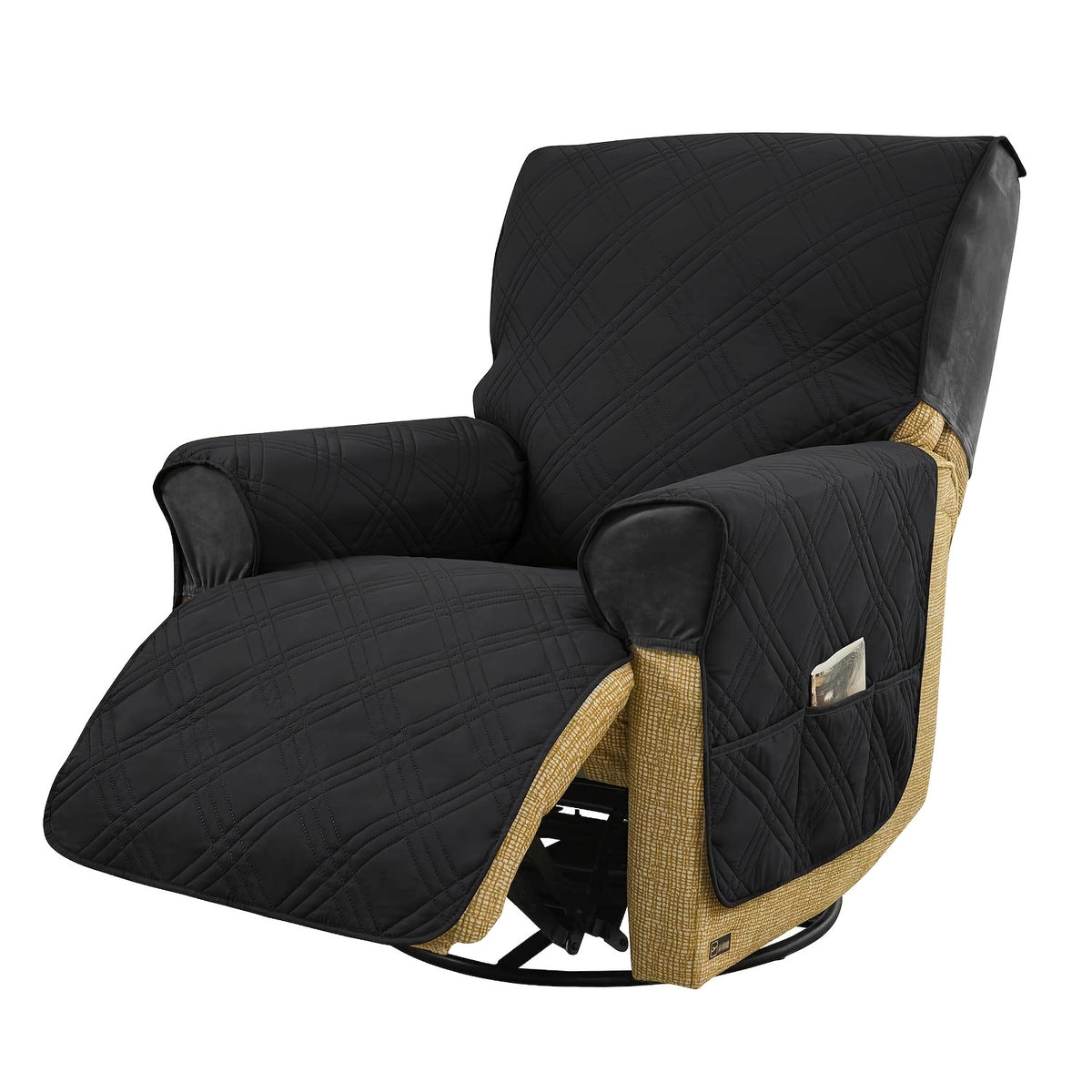 (S/L)1pc All-In-One T-Cushion for Comfort And Style Classic Style Armchair Cover, Double-Sided Anti-Slip Armchair Cover, Elastic Band Closure, Machine Washable, for Comfort And Style, Pet-Friendly, All-Season Use, Halloween, Christmas