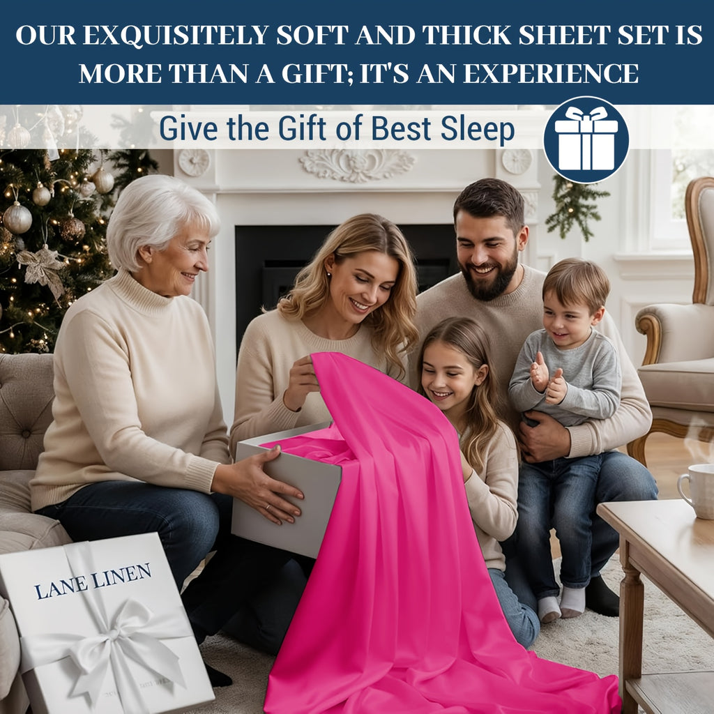 SASTTIE 2400TC Extra Deep Bamboo Cooling Bedding, Breathable & Cooling Hotel Luxury Bed Sheets Set For Child, Easy & Secure Fit - Soft, Wrinkle Free & Comfy Kids Sheet With 15" Deep Pocket, Ultra-Soft & Machine Washable Bedding, Kids Room Decor