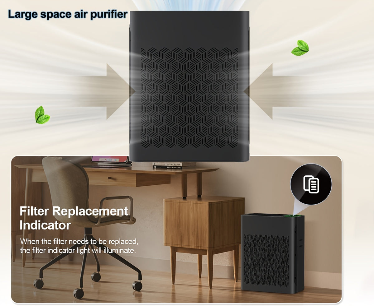 Air Purifier, Home Large Space Air Purifier Up to 1095 Square Feet, PM 2.5 Display Air Quality Sensor, Automatic Mode, Timer, HEPA Air Purifier to Improve Indoor Air Quality, Suitable for Home, Office And Family Room, Gift for Father's Day