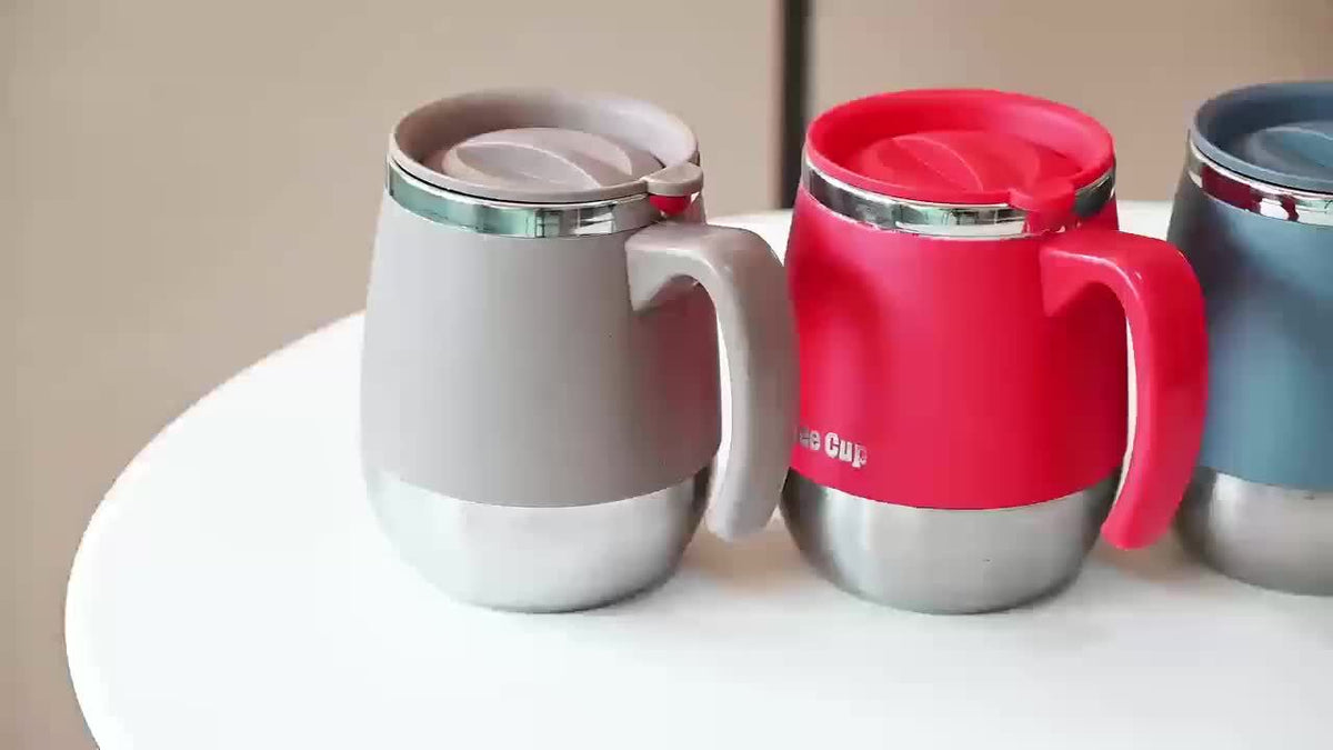 16.91oz Stainless Steel Insulated Coffee Mug with Lid, Double-walled Vacuum Insulated, Suitable for Hot And Cold Drinks, Ideal for Home, Outdoor, Camping, Birthdays, Holidays, Thanksgiving, Christmas, And Halloween Gifts.