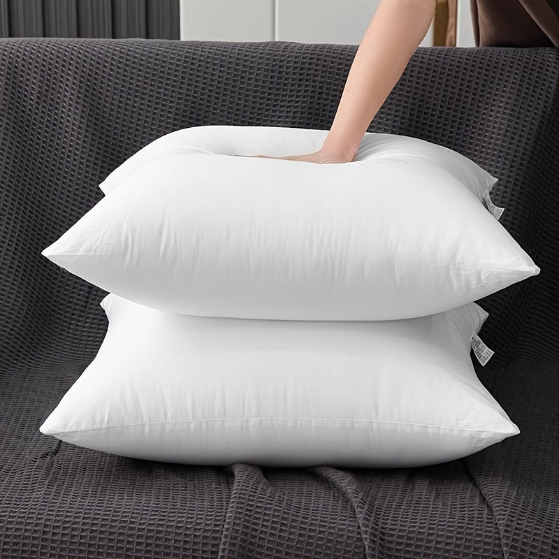 1/4pcs Soft And Fluffy White Square Filling, Insert for Placing Pillows, Hypoallergenic 100% Fiber Pillow Core, Washable, Suitable for Living Room, Bedroom, Sofa, Office, Home Decoration, Room Decoration, Outdoor Terrace Decoration; Christmas Gifts