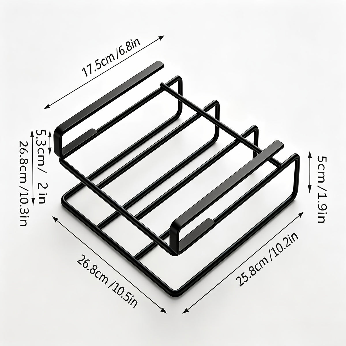 Kitchen Hook Rack, Capable Of Hanging Cutting Boards, Pot Covers And Cabinet Door Hooks, Making It Easy To Organize Kitchen Utensils And Bathroom Supplies. Made Of Steel And Carbonized Coating, It Is More Sturdy And Stable, And Less Prone To Rust.