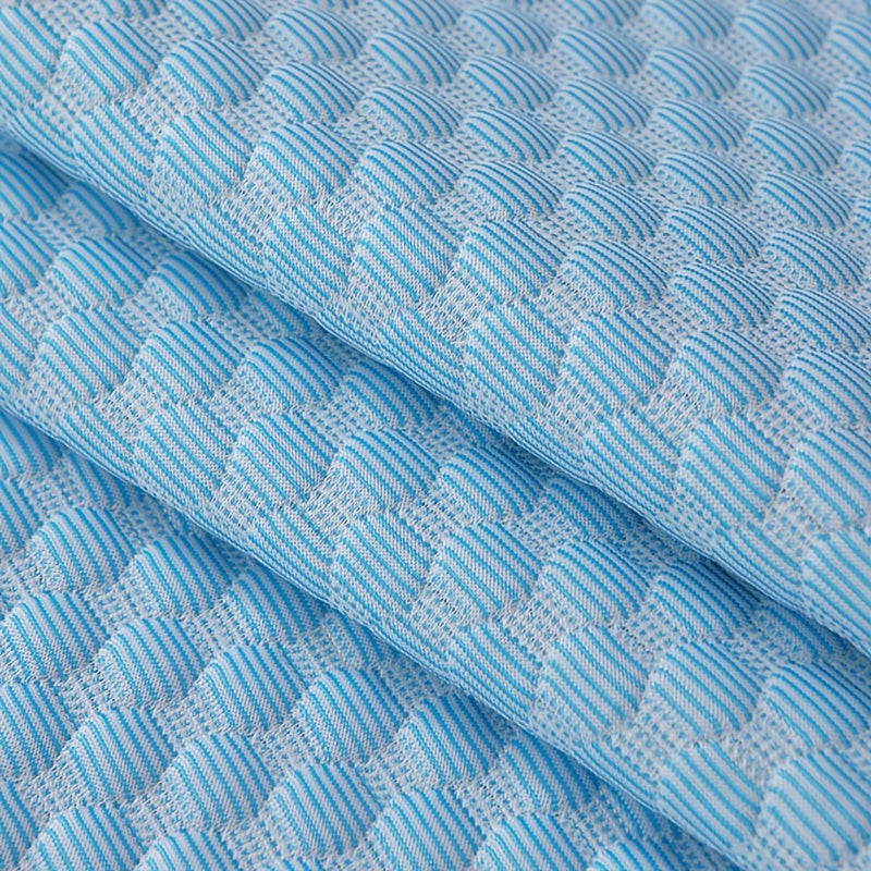 Cooling Pillowcases with 3D Bubble Texture, 2-Pack Machine-Washable Pillow Covers in Blue, Pink or Grey, 18.9 x 29.13 Inches for Summer Bedroom Bedding