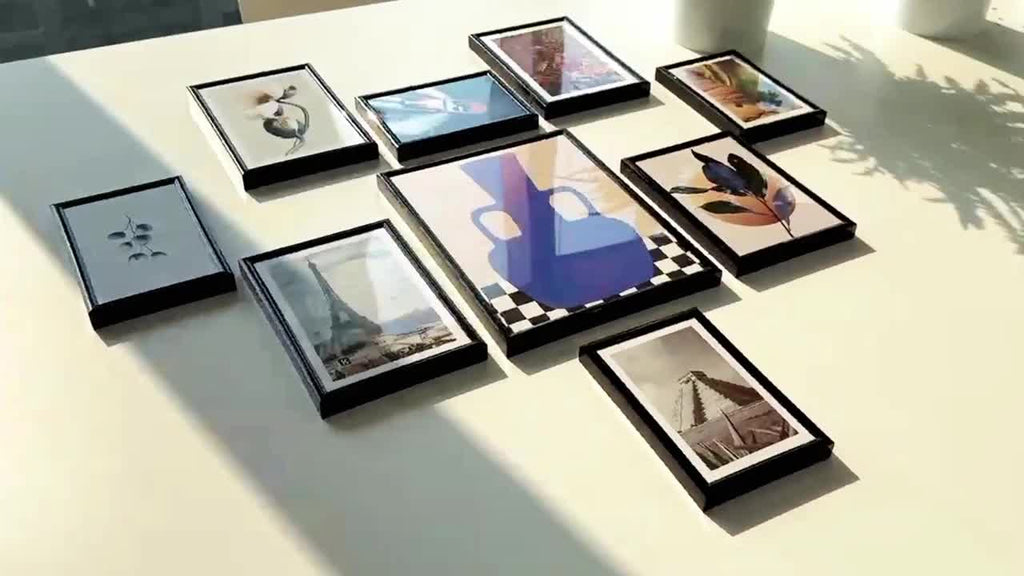 3pcs/set of white and black square frames 8*8in and 12*12in decorative photo frames, which can be given to friends and family as holiday gifts, suitable for hanging on the walls of corridors and living rooms, photo paper is not included.